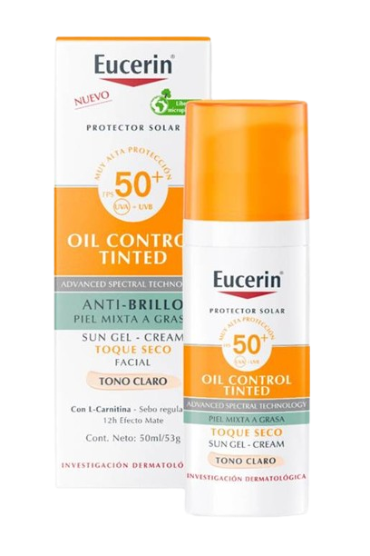 Eucerin Oil Control Tinted Sun Gel-Cream SPF50+ 50ML